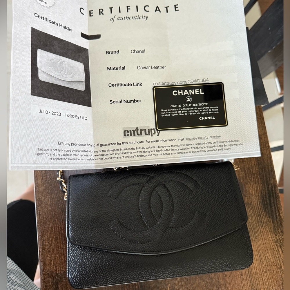 CHANEL Caviar WOC (Wallet on Chain) – 24K Gold Hardware | Versatile Black - Picture 17 of 17